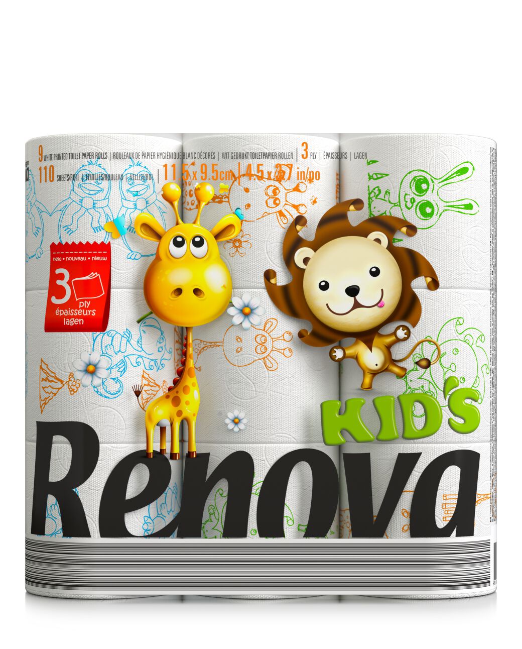 Papel Higi&eacute;nico Kids 9R